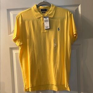 Polo by Ralph Lauren Women's Yellow Polo Shirt